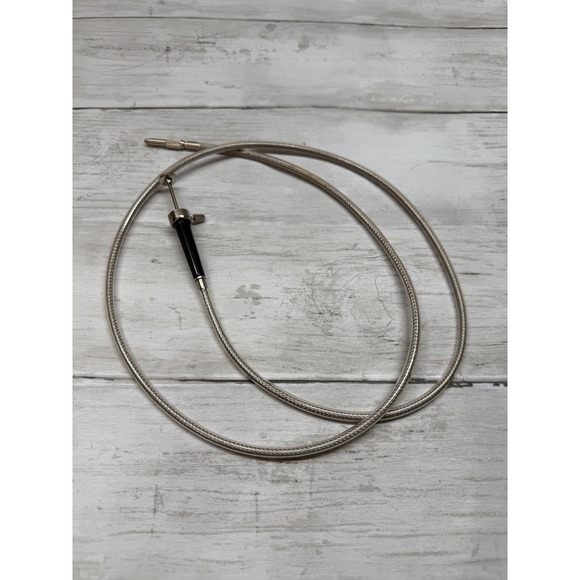 Other - Vintage Camera Shutter Release Cable 36 Inch Braided Metal Japan Plunger Style